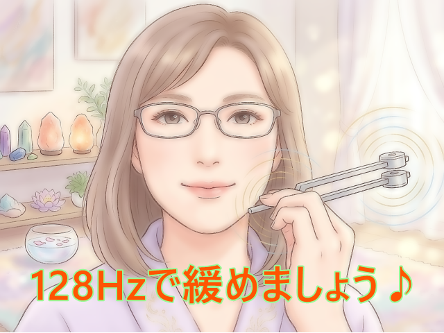128Hzの音叉でアゴから頭頂へ緊張をほぐす使い方と考え方✨