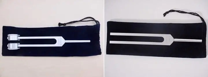 重り付きと重り無しのヒーリング音叉の違い